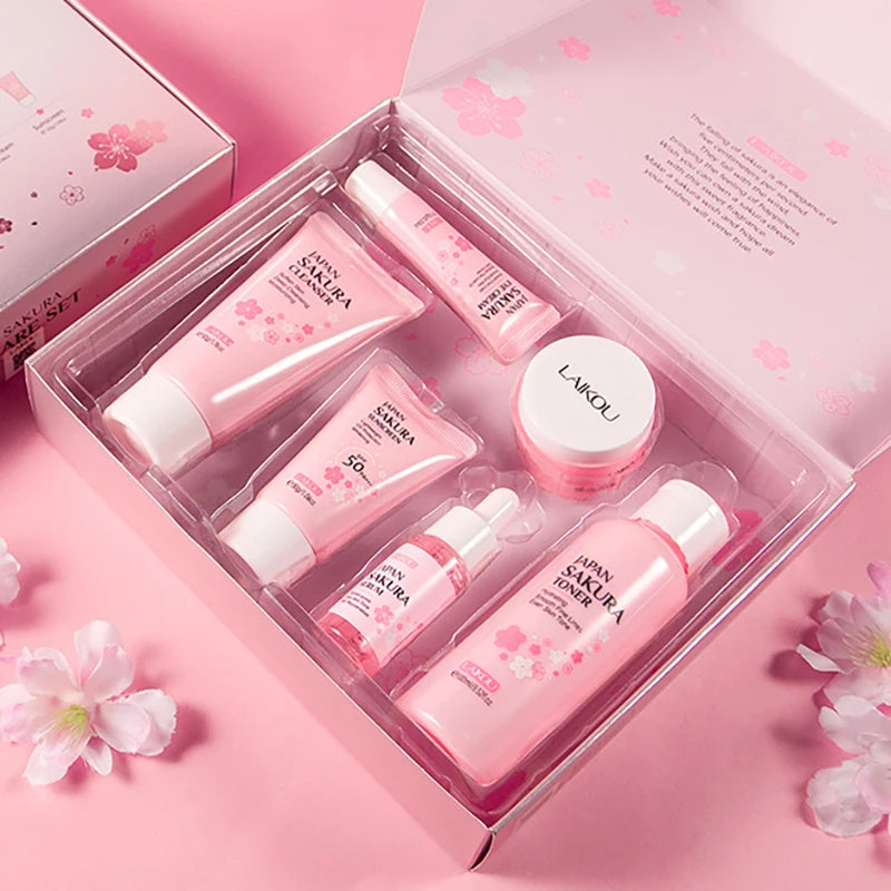 6pcs/Set LAIKOU Sakura Skin Care Sets